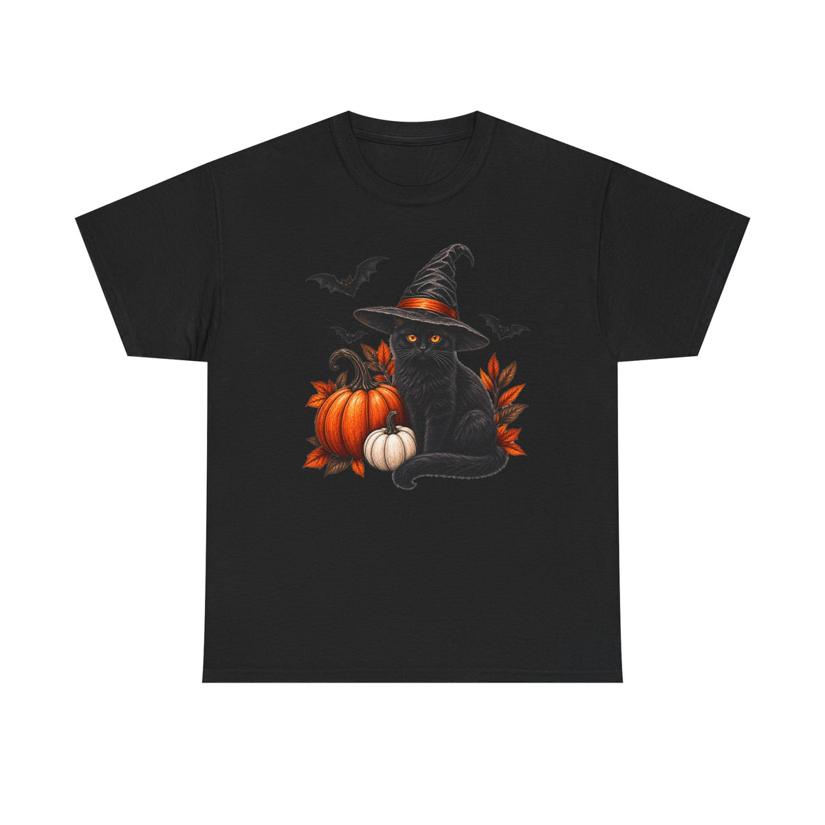 Witchy, black cat Halloween T-Shirt