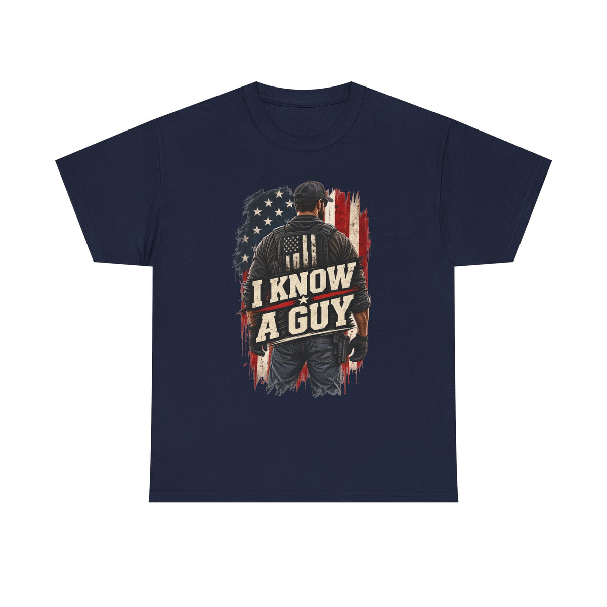 I Know A Guy Tee — Patriotic American Flag mechanic/handyman T-Shirt