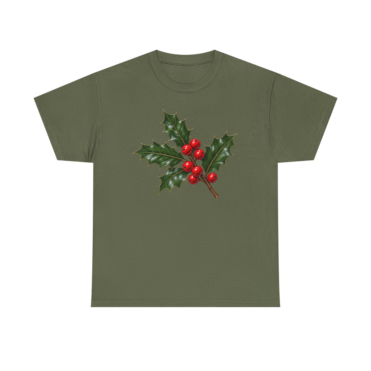 Play Holly Christmas T-shirt… Minimalist holiday graphic tea