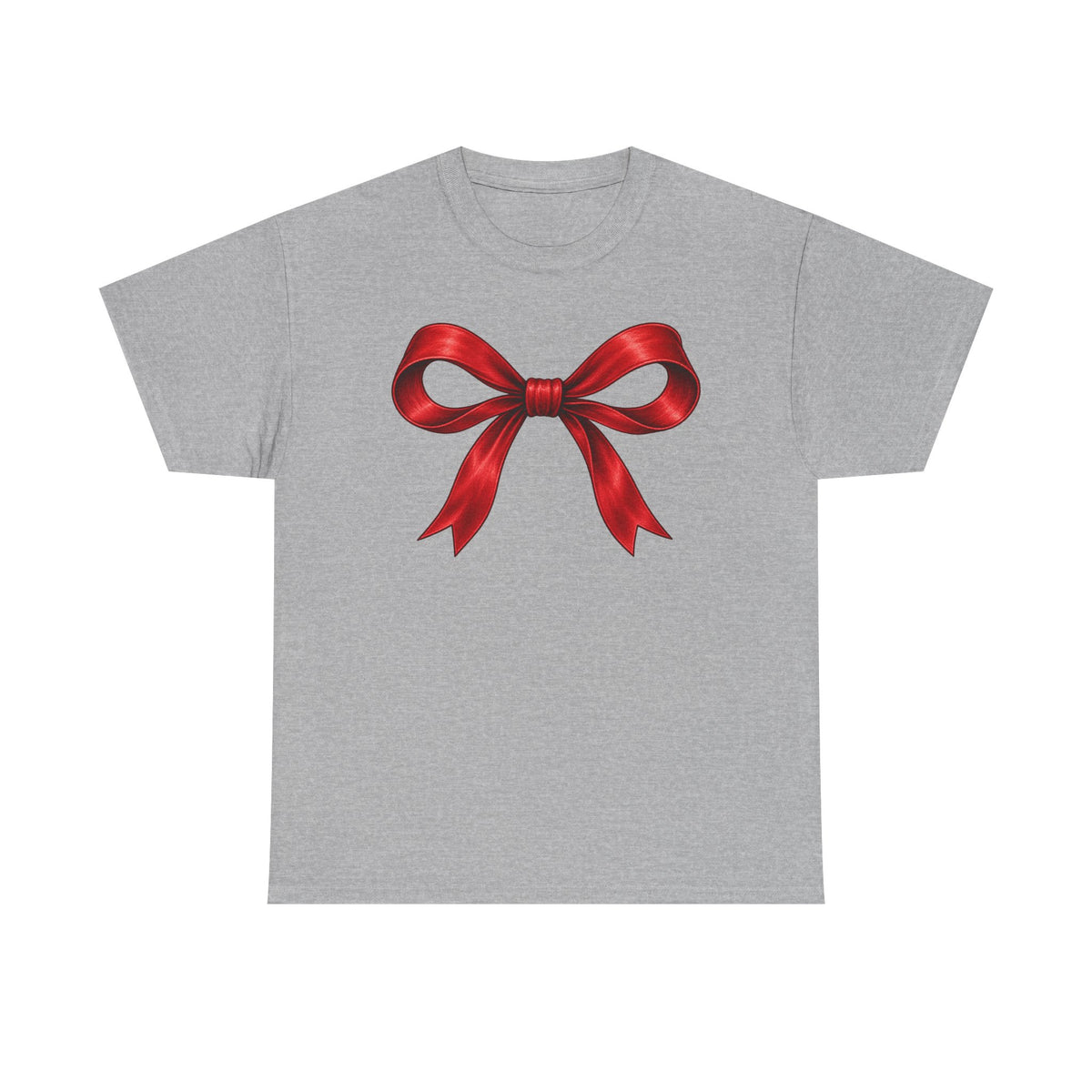 Wrapped in Christmas cheer T-shirt… Festive holiday bow tee