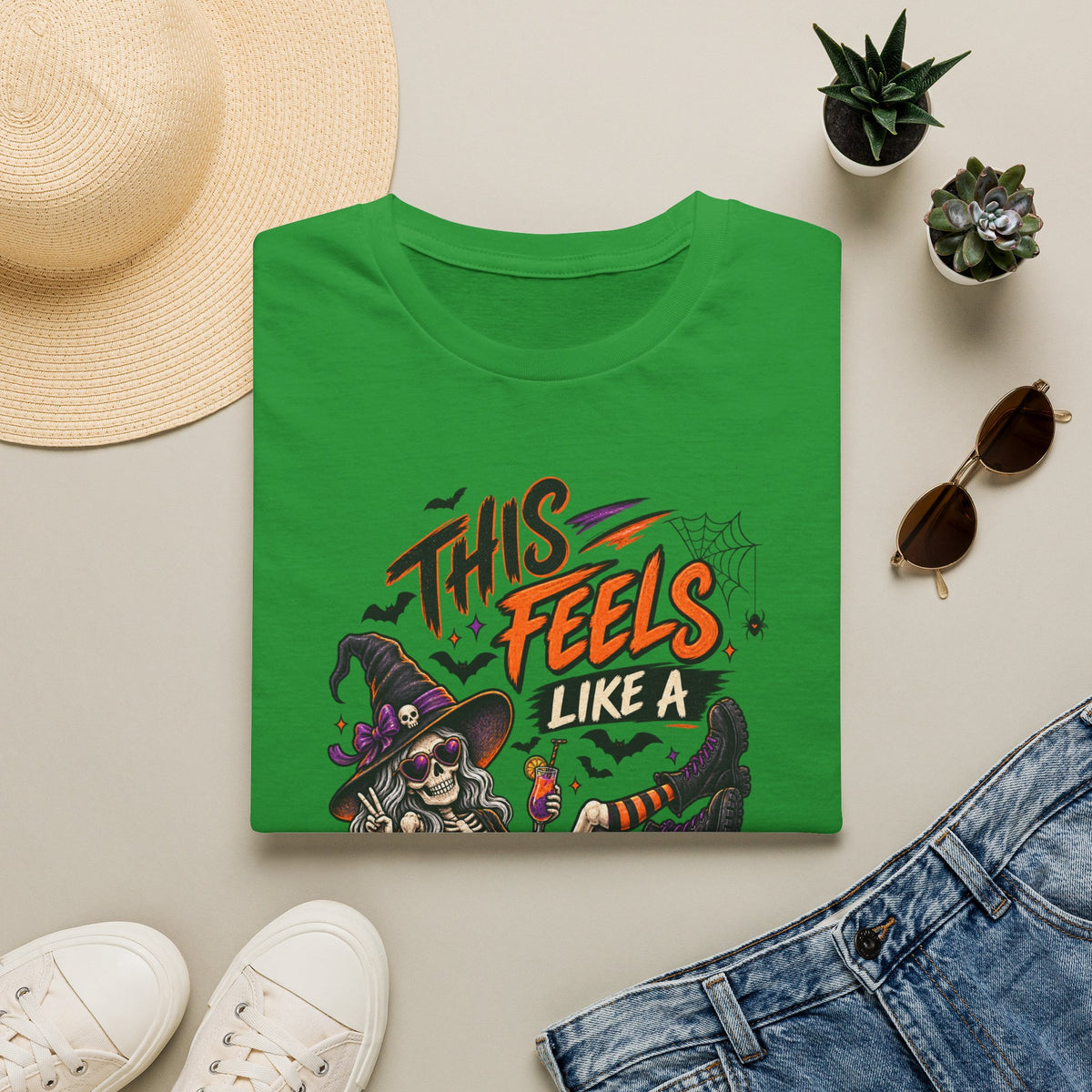This feels like a bad idea, T-shirt, funny Halloween shirt, spooky horror graphic tee