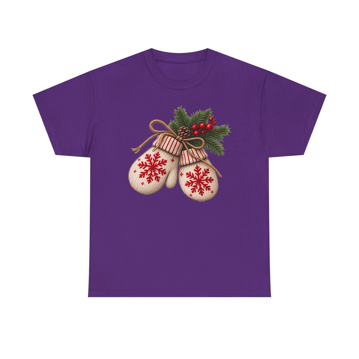 Cozy Christmas mittens T-shirt… Festive winter holiday tee