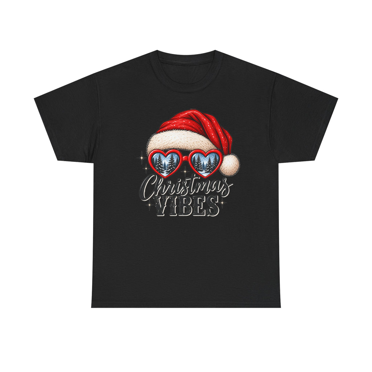 Christmas vibes holiday graphic T-shirt