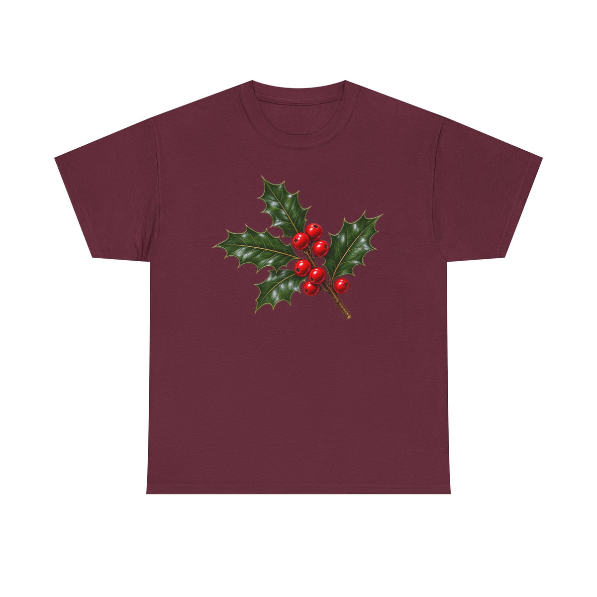 Play Holly Christmas T-shirt… Minimalist holiday graphic tea