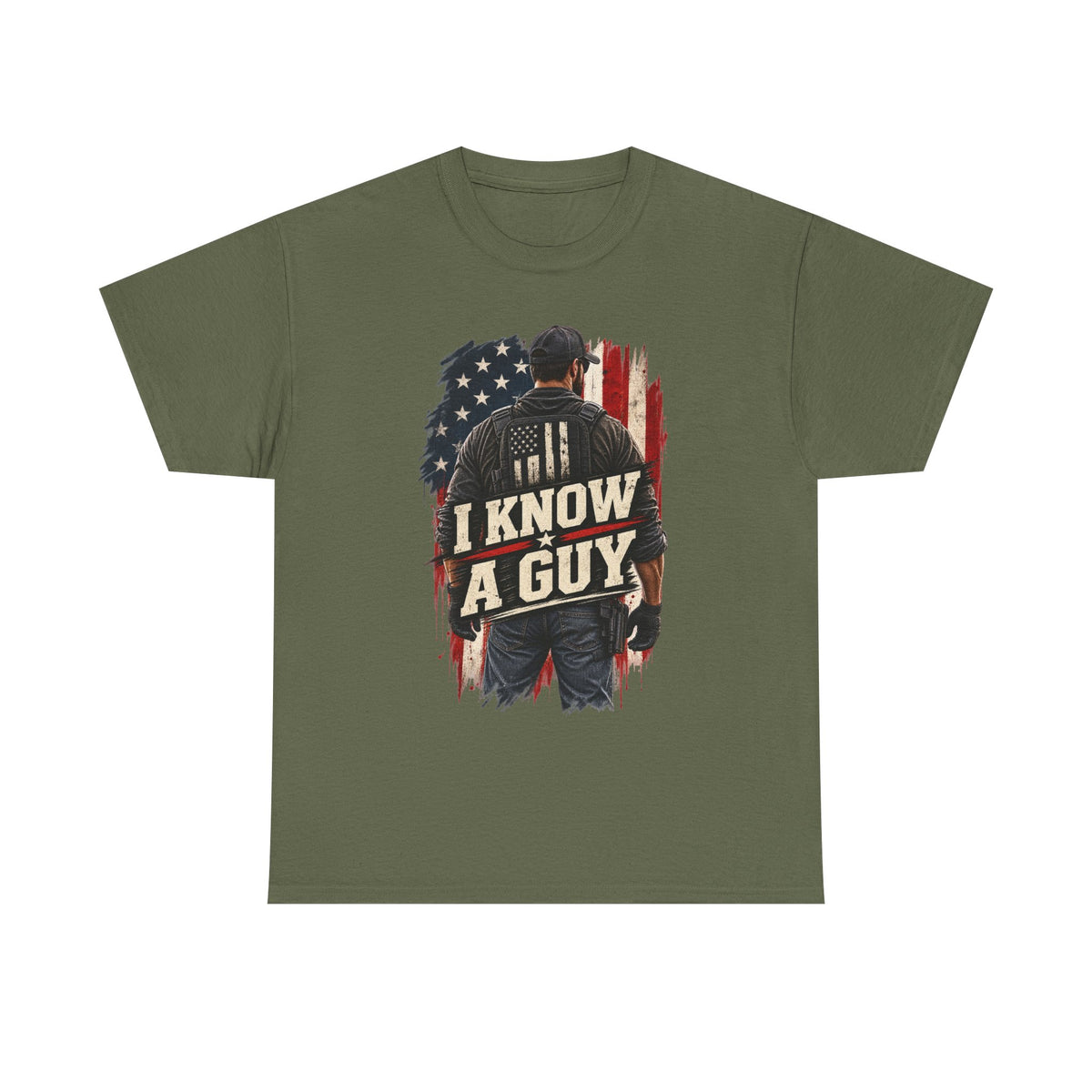 I Know A Guy Tee — Patriotic American Flag mechanic/handyman T-Shirt