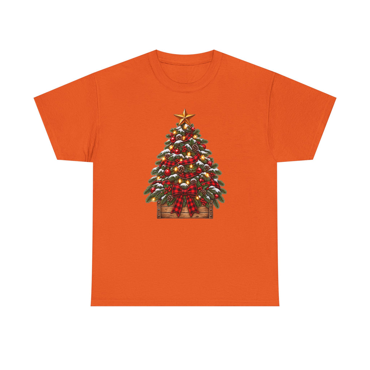 Christmas Tree Graphic Tee — Festive Ornamented Holiday T-Shirt