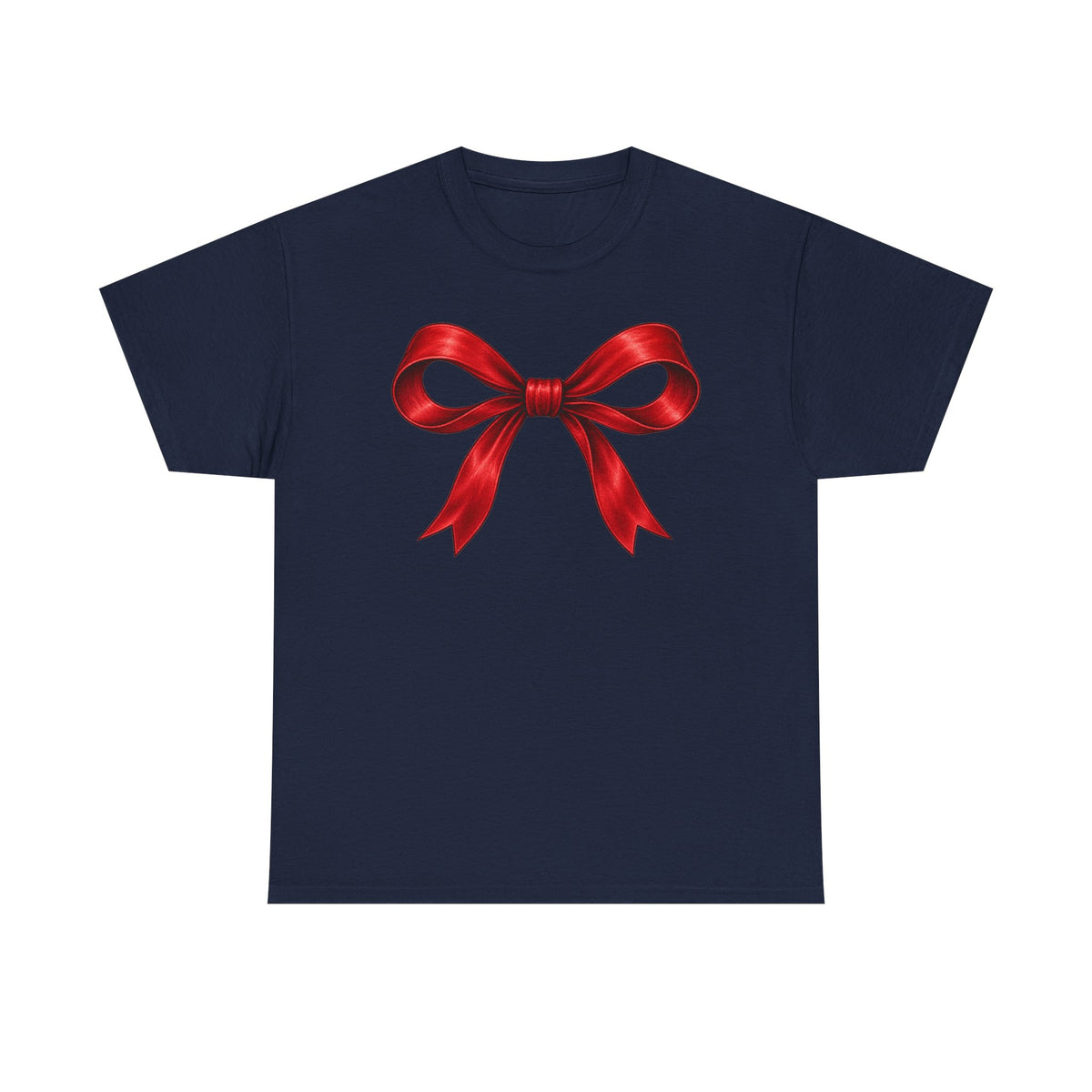 Wrapped in Christmas cheer T-shirt… Festive holiday bow tee