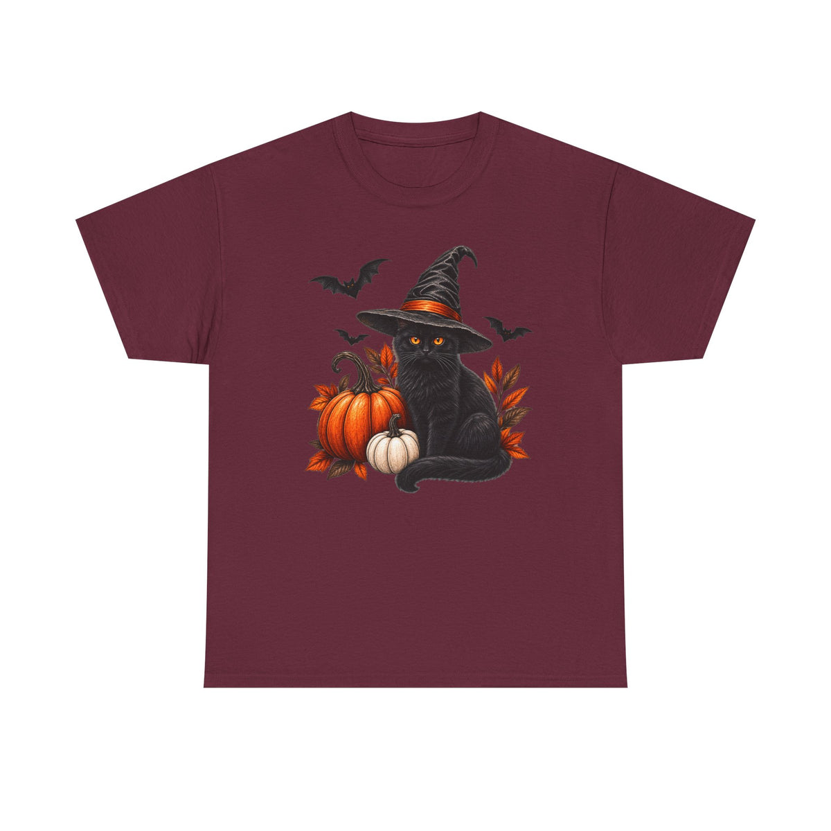 Witchy, black cat Halloween T-Shirt