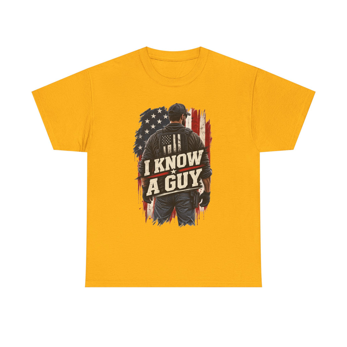 I Know A Guy Tee — Patriotic American Flag mechanic/handyman T-Shirt