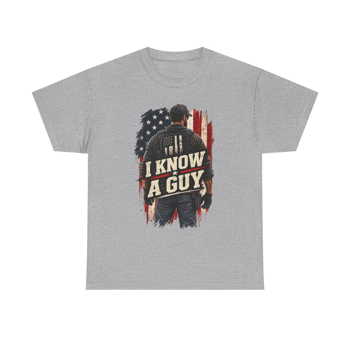 I Know A Guy Tee — Patriotic American Flag mechanic/handyman T-Shirt