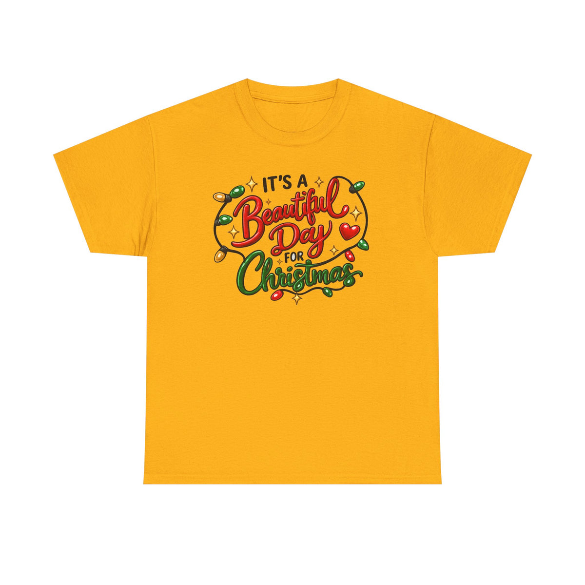 It's a beautiful day for Christmas T-shirt… Festive holiday graphic tee