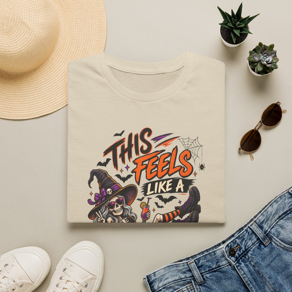 This feels like a bad idea, T-shirt, funny Halloween shirt, spooky horror graphic tee