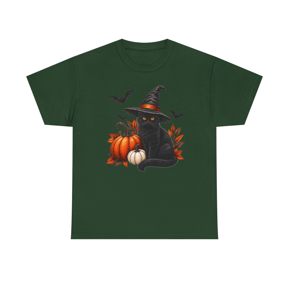 Witchy, black cat Halloween T-Shirt