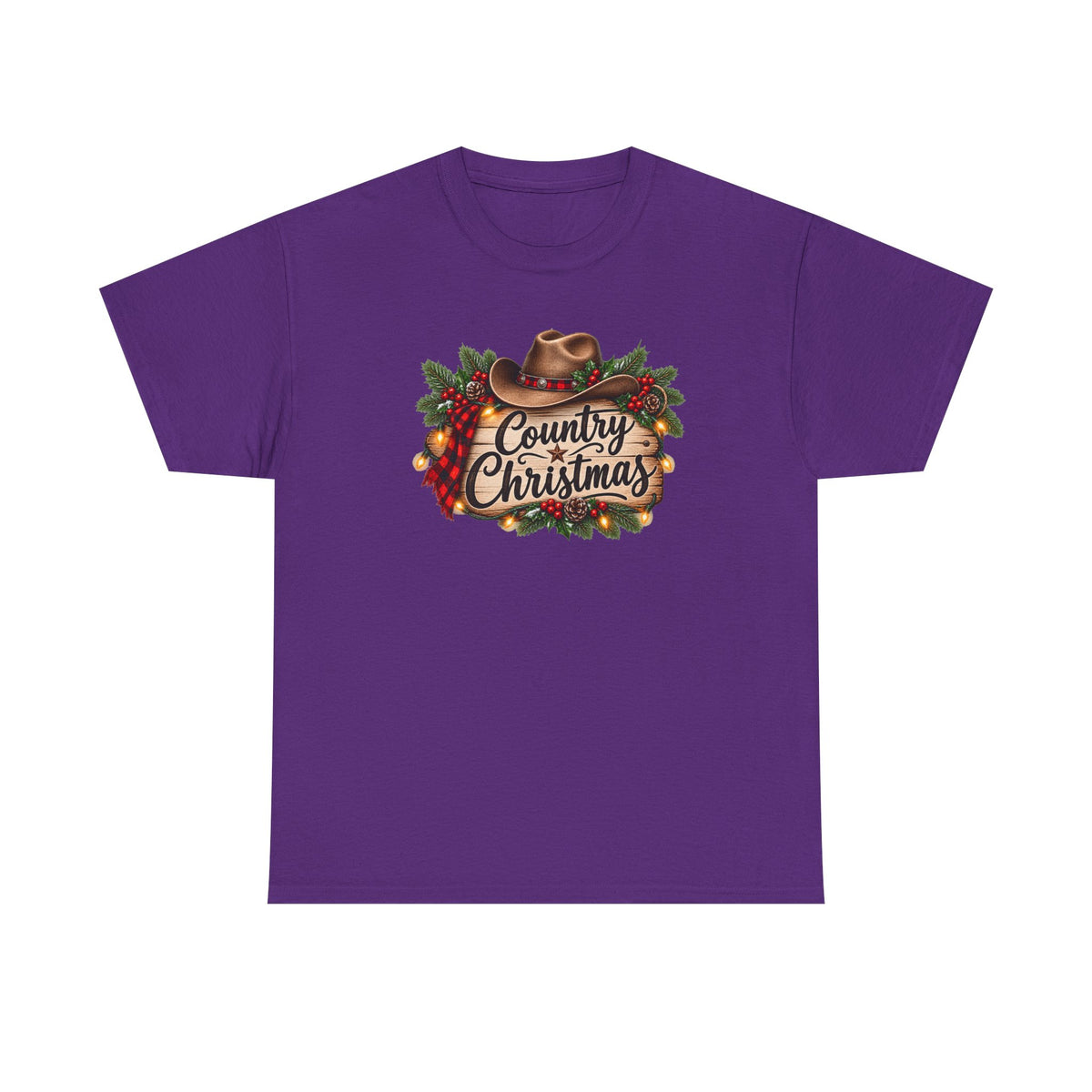 Country Christmas T-Shirt — Rustic Cowboy Holiday Tee