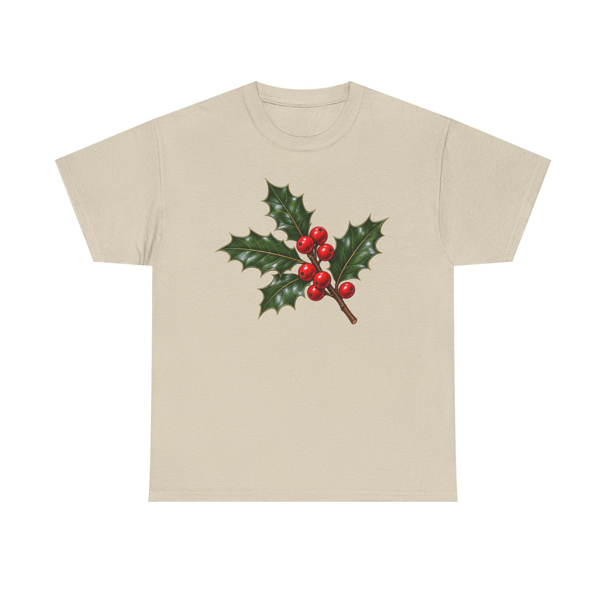 Play Holly Christmas T-shirt… Minimalist holiday graphic tea