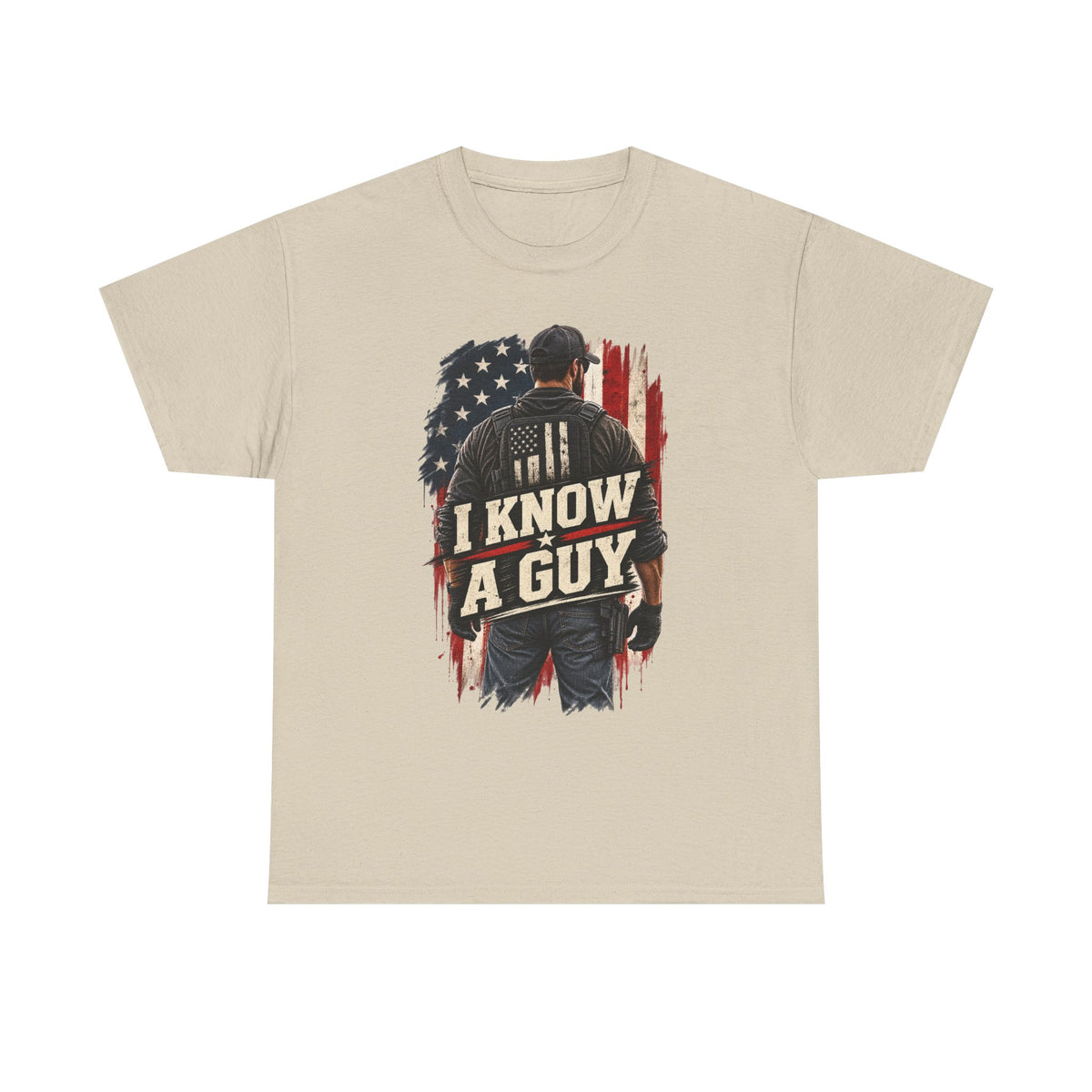 I Know A Guy Tee — Patriotic American Flag mechanic/handyman T-Shirt