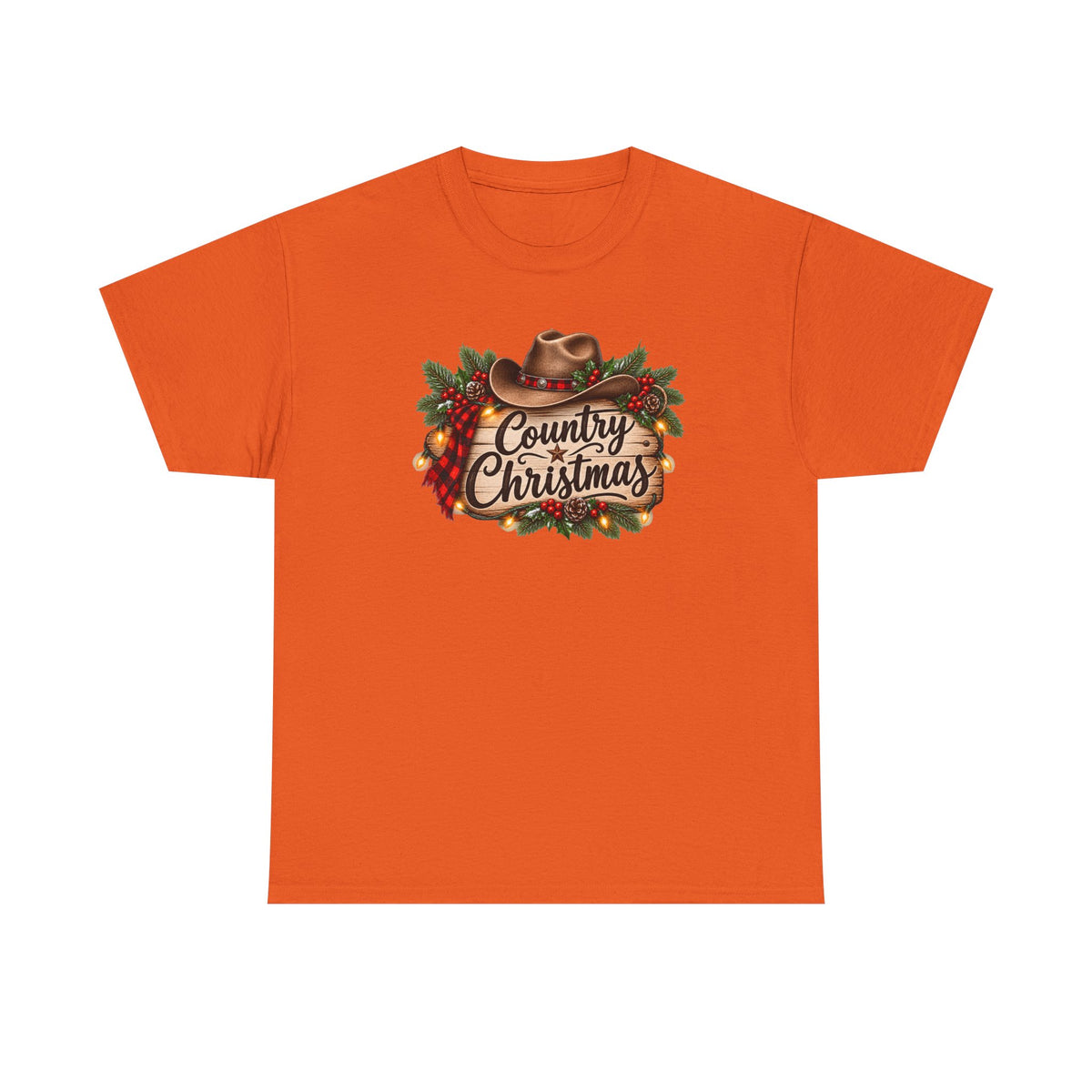 Country Christmas T-Shirt — Rustic Cowboy Holiday Tee