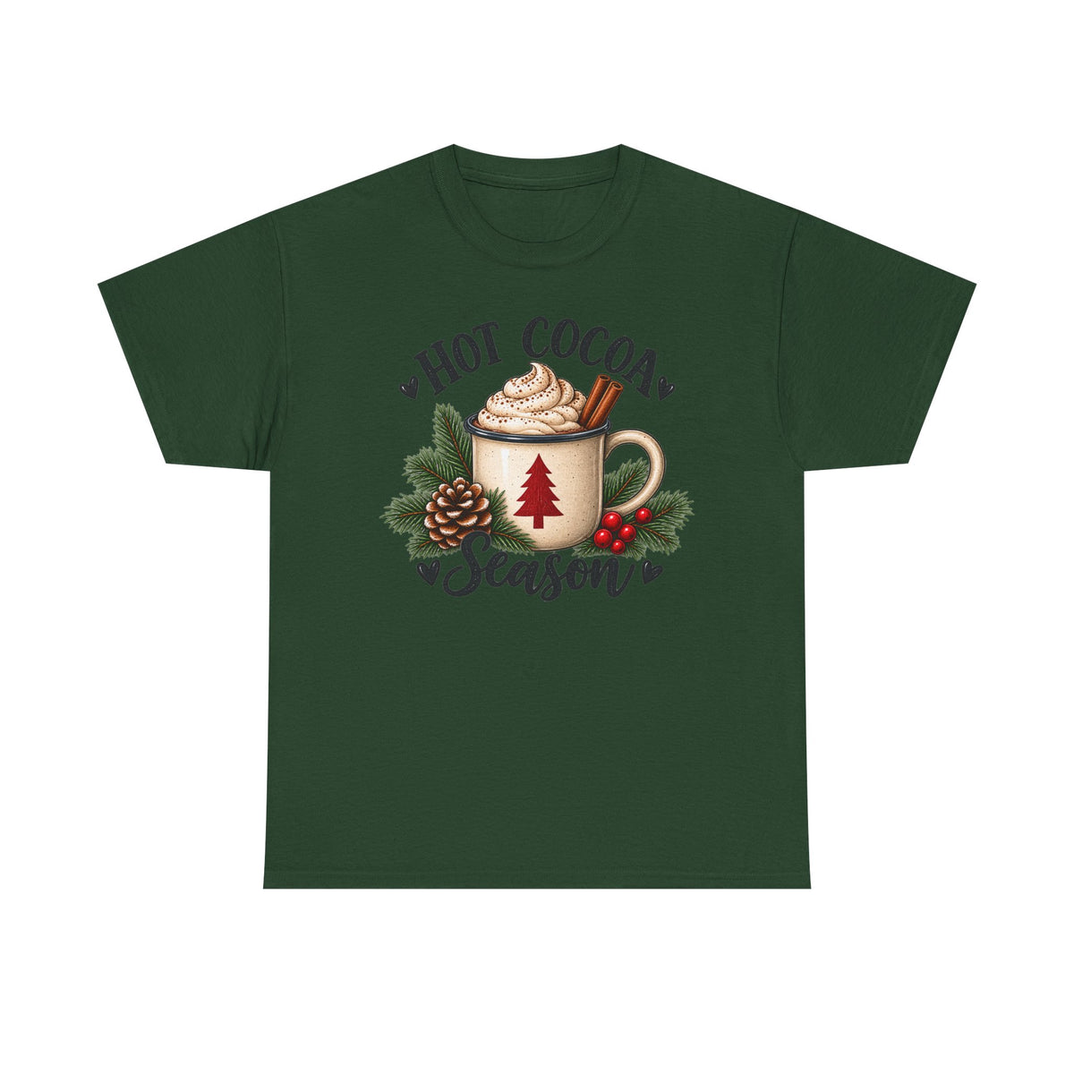 Hot chocolate season T-shirt… Cozy Christmas holiday tee