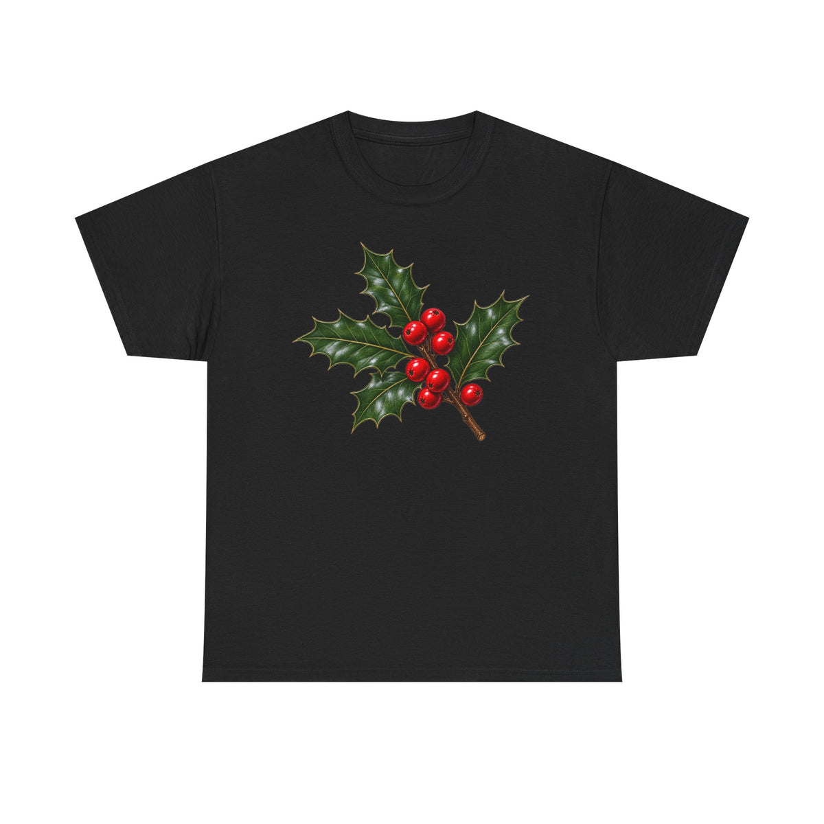 Play Holly Christmas T-shirt… Minimalist holiday graphic tea