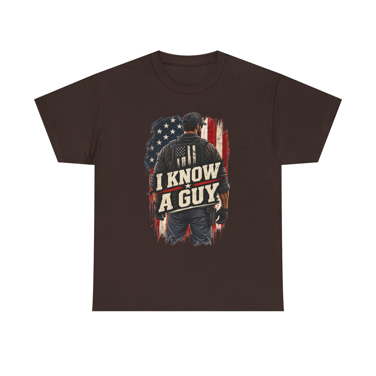 I Know A Guy Tee — Patriotic American Flag mechanic/handyman T-Shirt