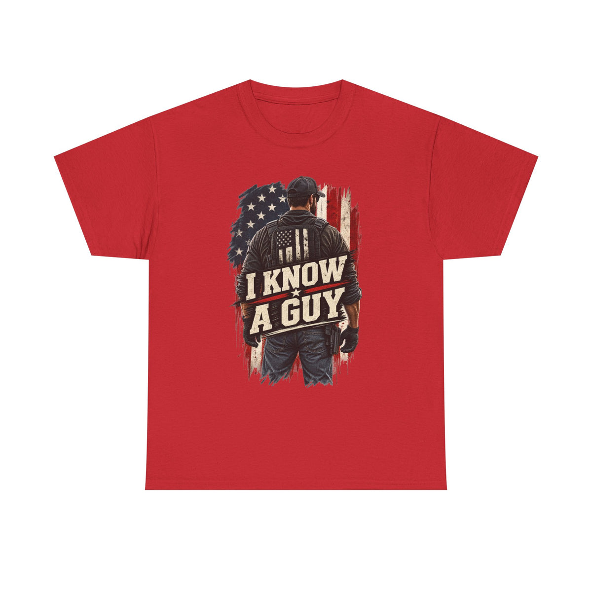 I Know A Guy Tee — Patriotic American Flag mechanic/handyman T-Shirt