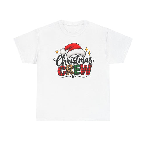 Christmas Crew Santa hat, T-shirt… Fun holiday, graphic tee