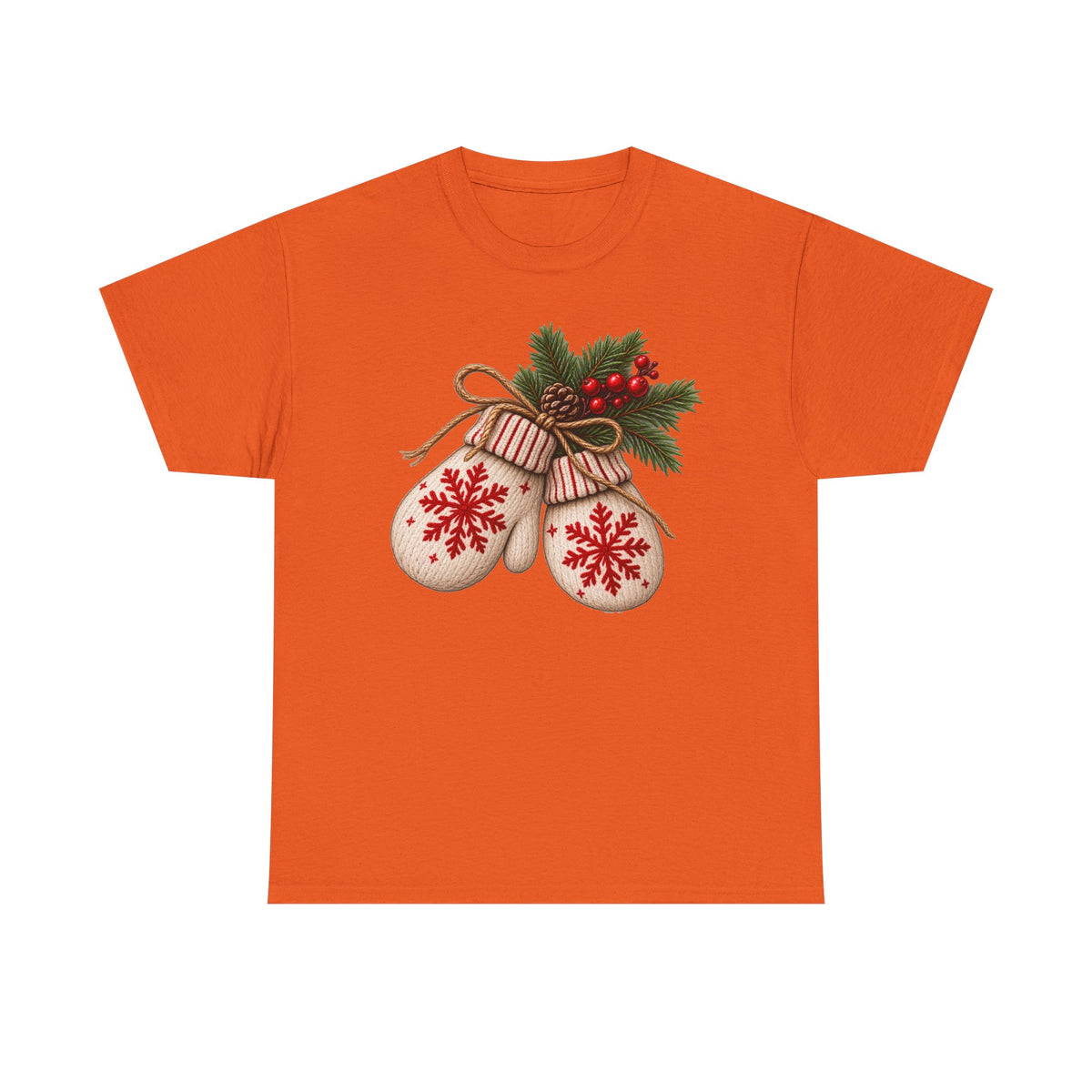 Cozy Christmas mittens T-shirt… Festive winter holiday tee