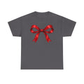 Wrapped in Christmas cheer T-shirt… Festive holiday bow tee