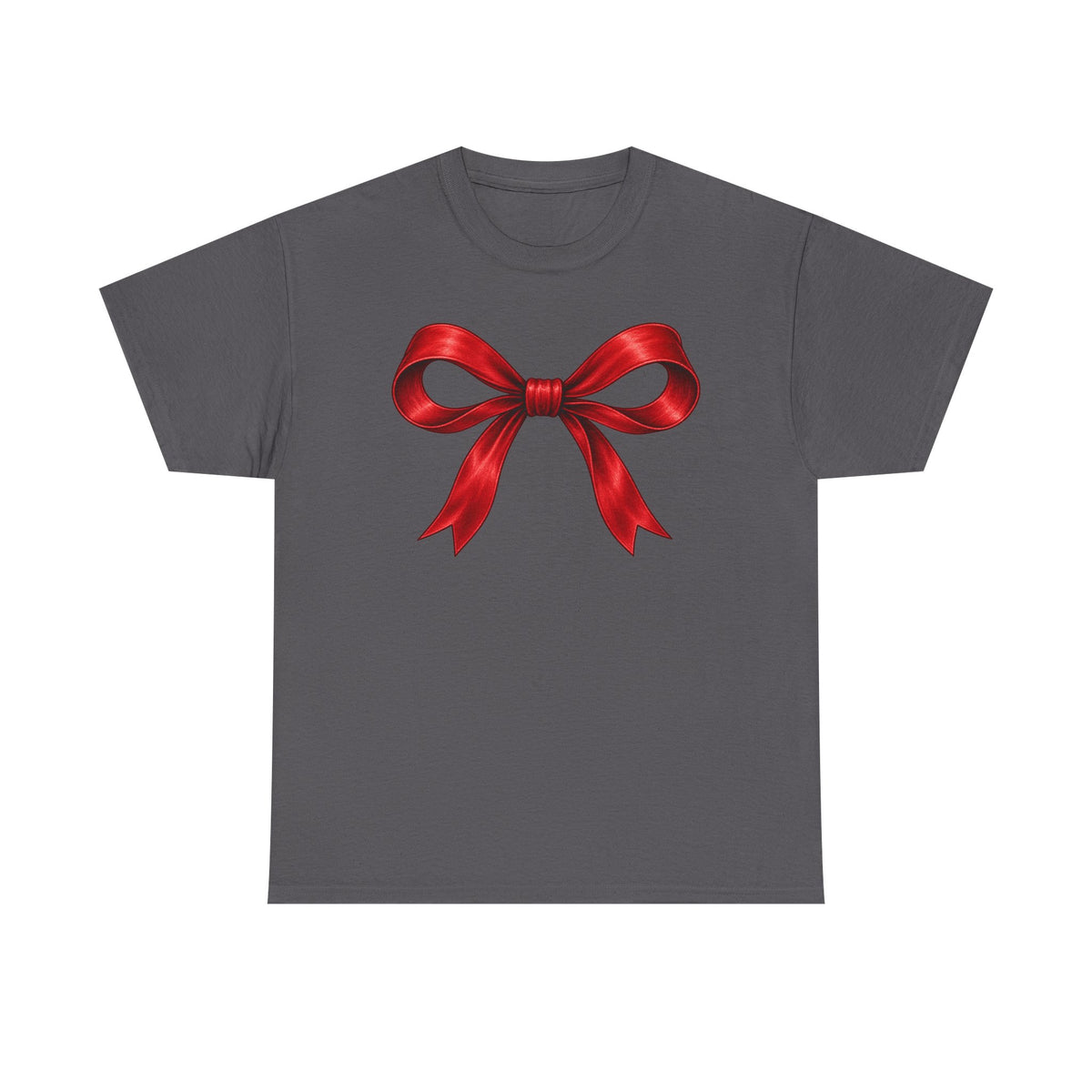 Wrapped in Christmas cheer T-shirt… Festive holiday bow tee