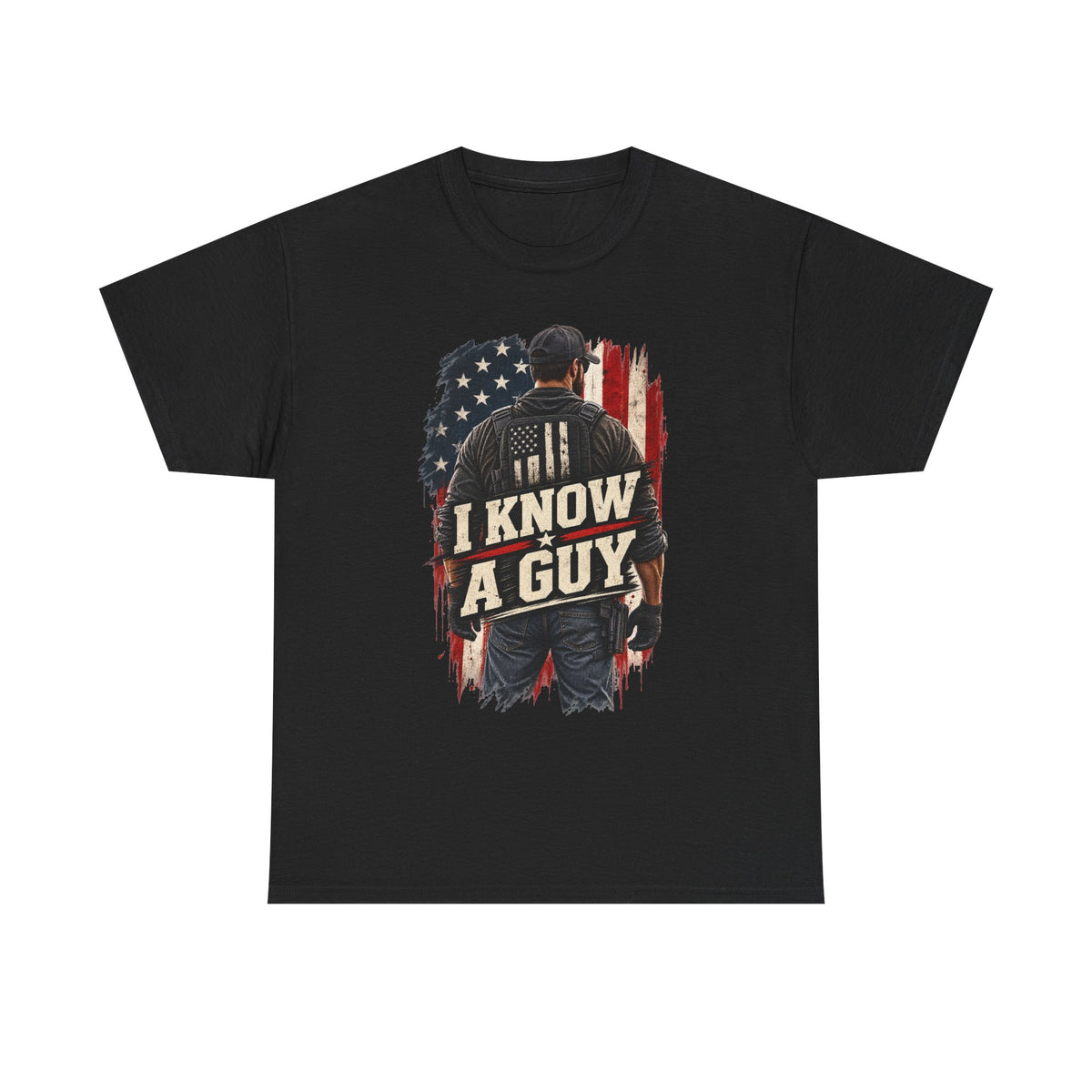 I Know A Guy Tee — Patriotic American Flag mechanic/handyman T-Shirt