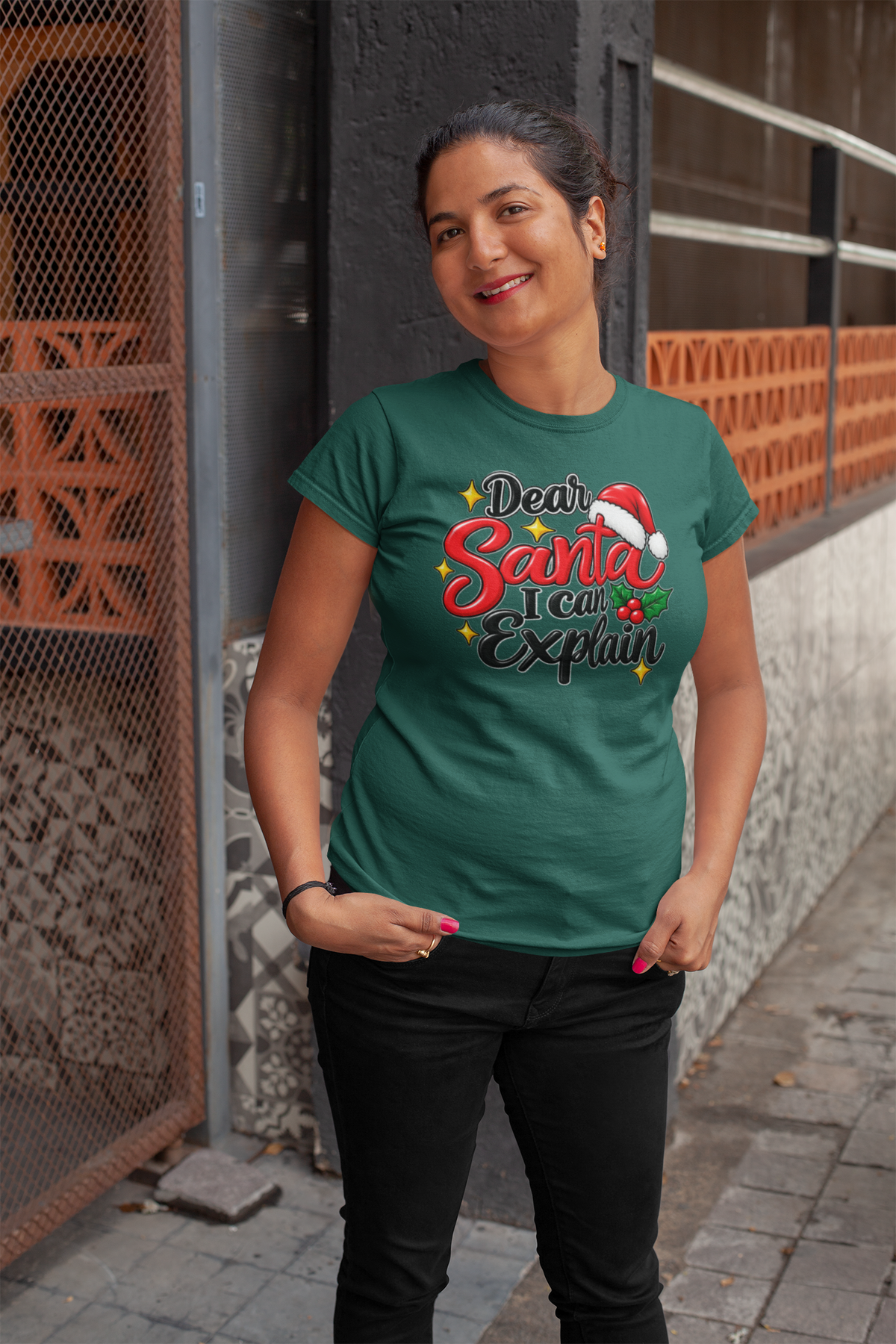 Dear Santa, I can explain T-shirt… Funny Christmas holiday tee
