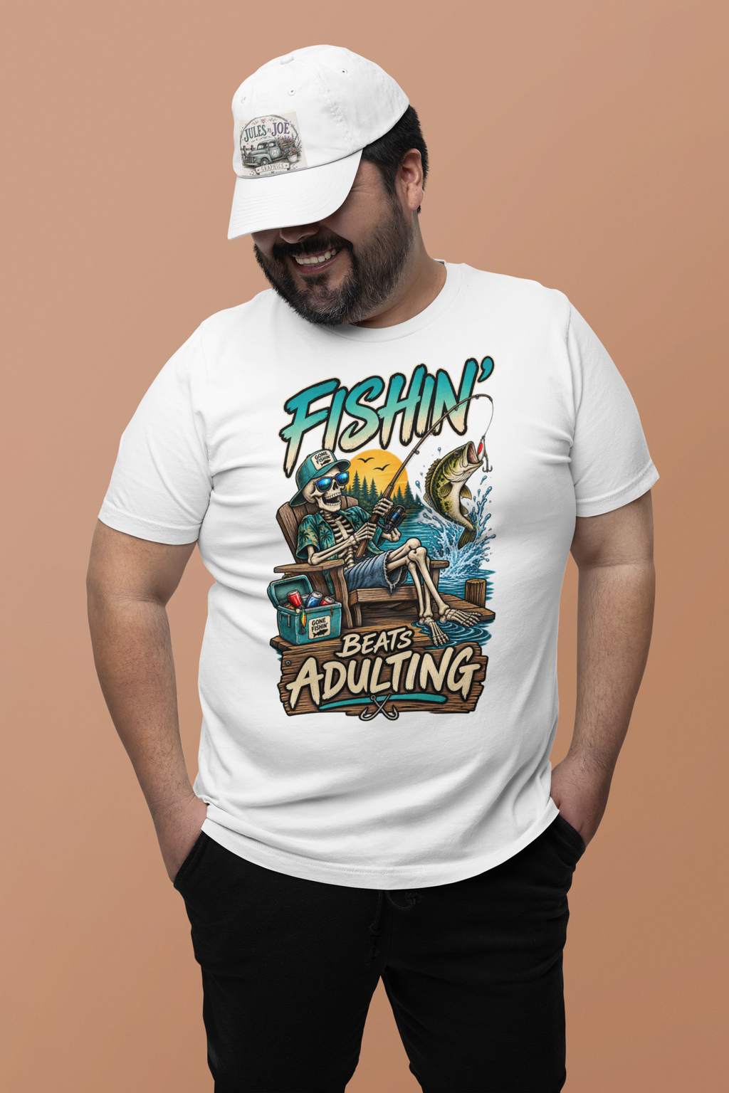 Fishing Beats Adulting T-Shirt