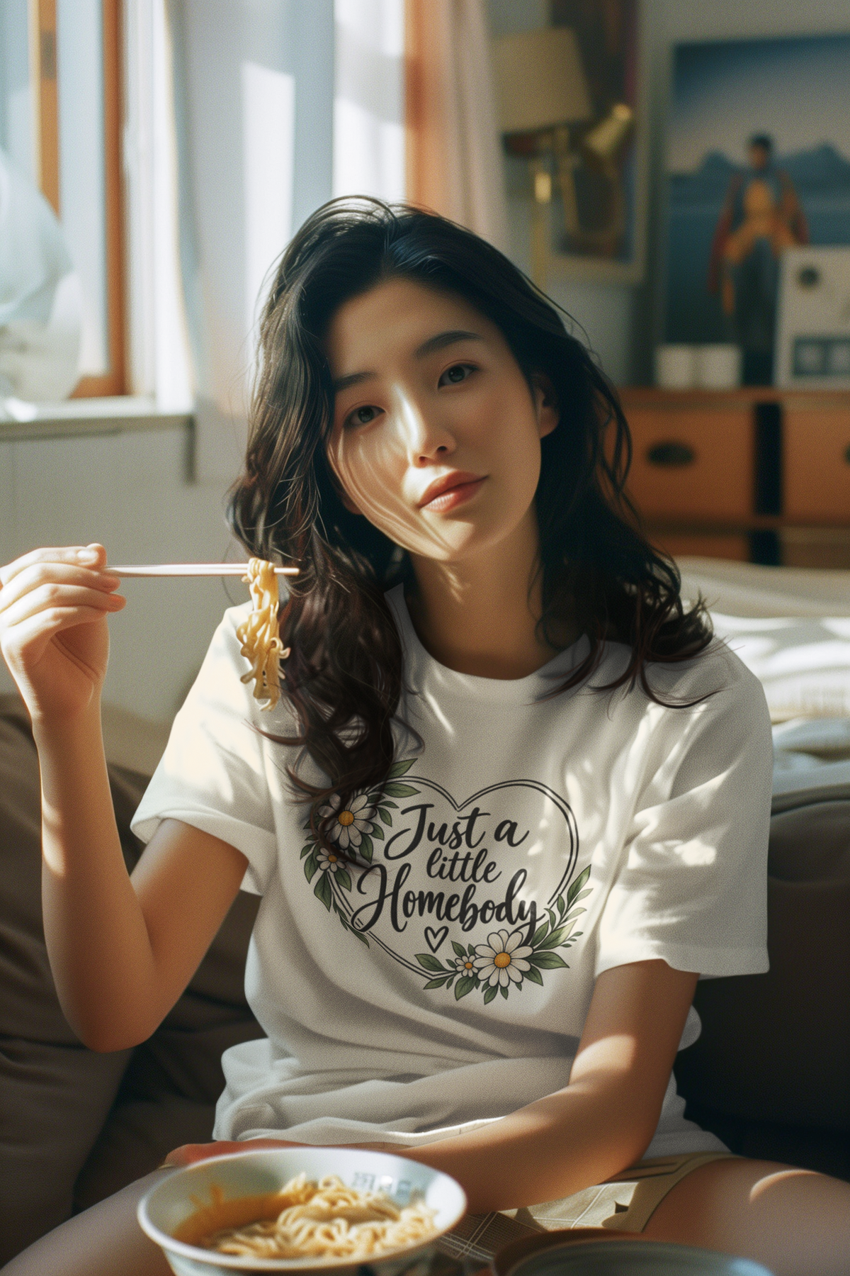 Just a Little Homebody Floral Tee
