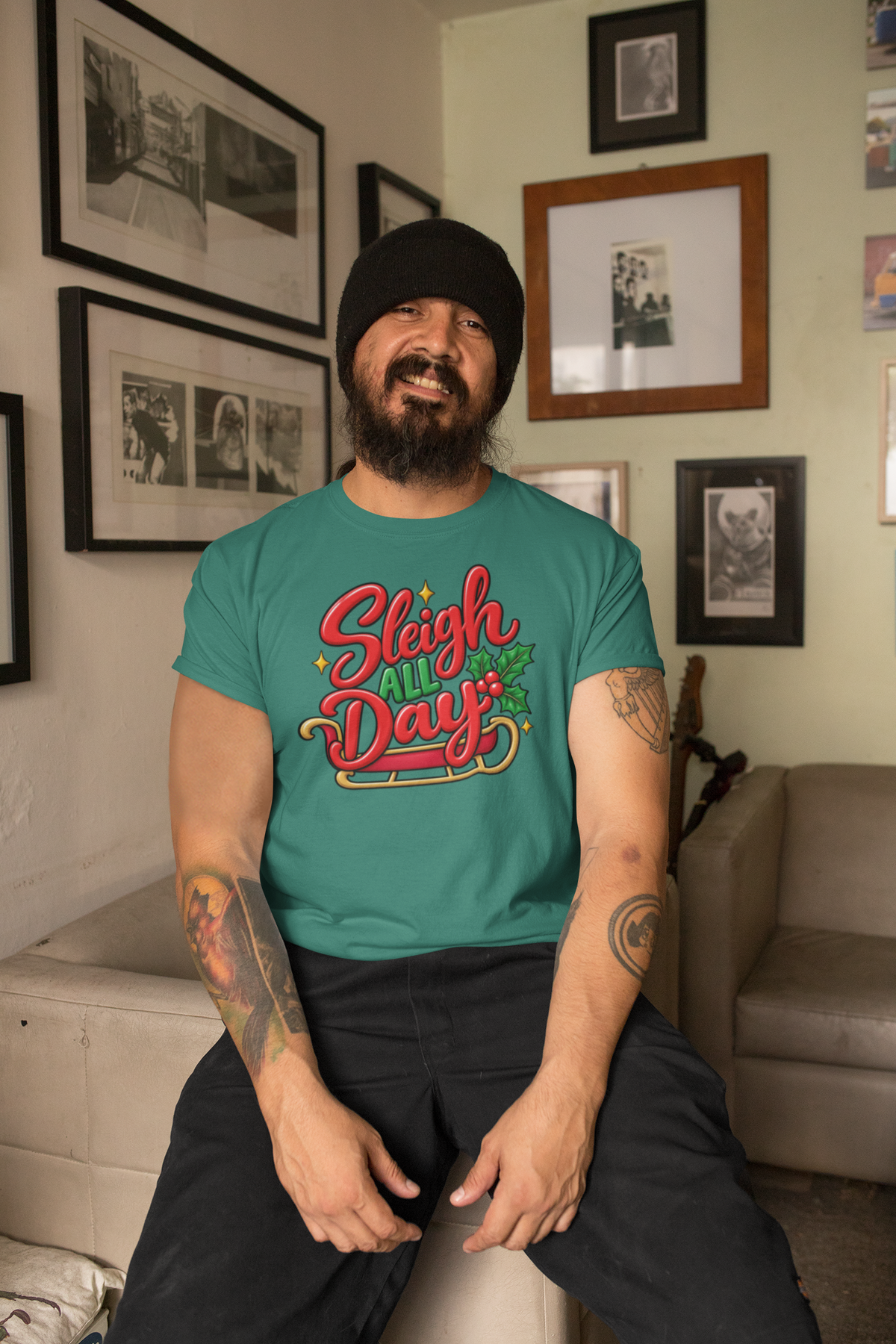 Slay all day, Christmas T-shirt… Fun festive holiday tee