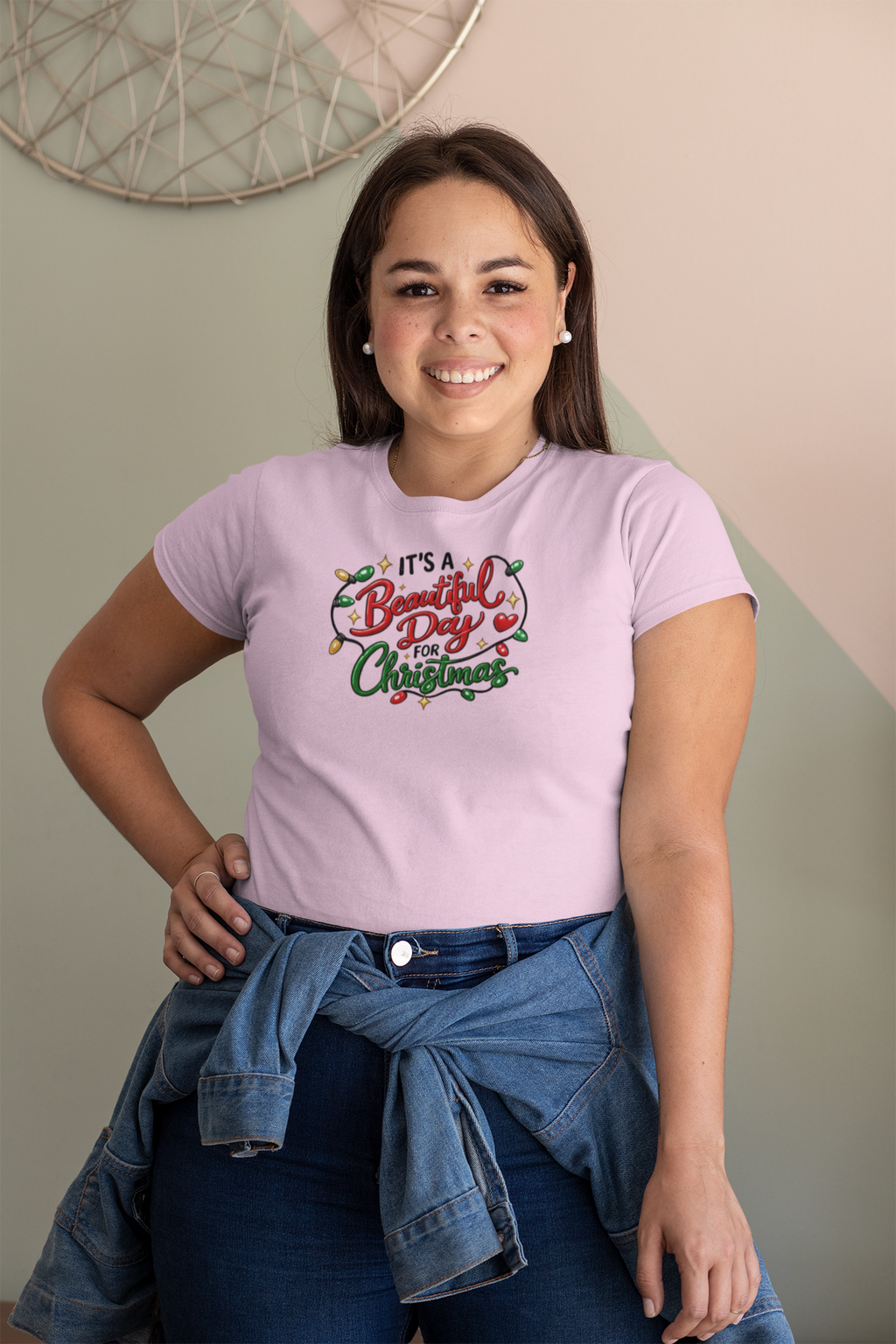 It's a beautiful day for Christmas T-shirt… Festive holiday graphic tee