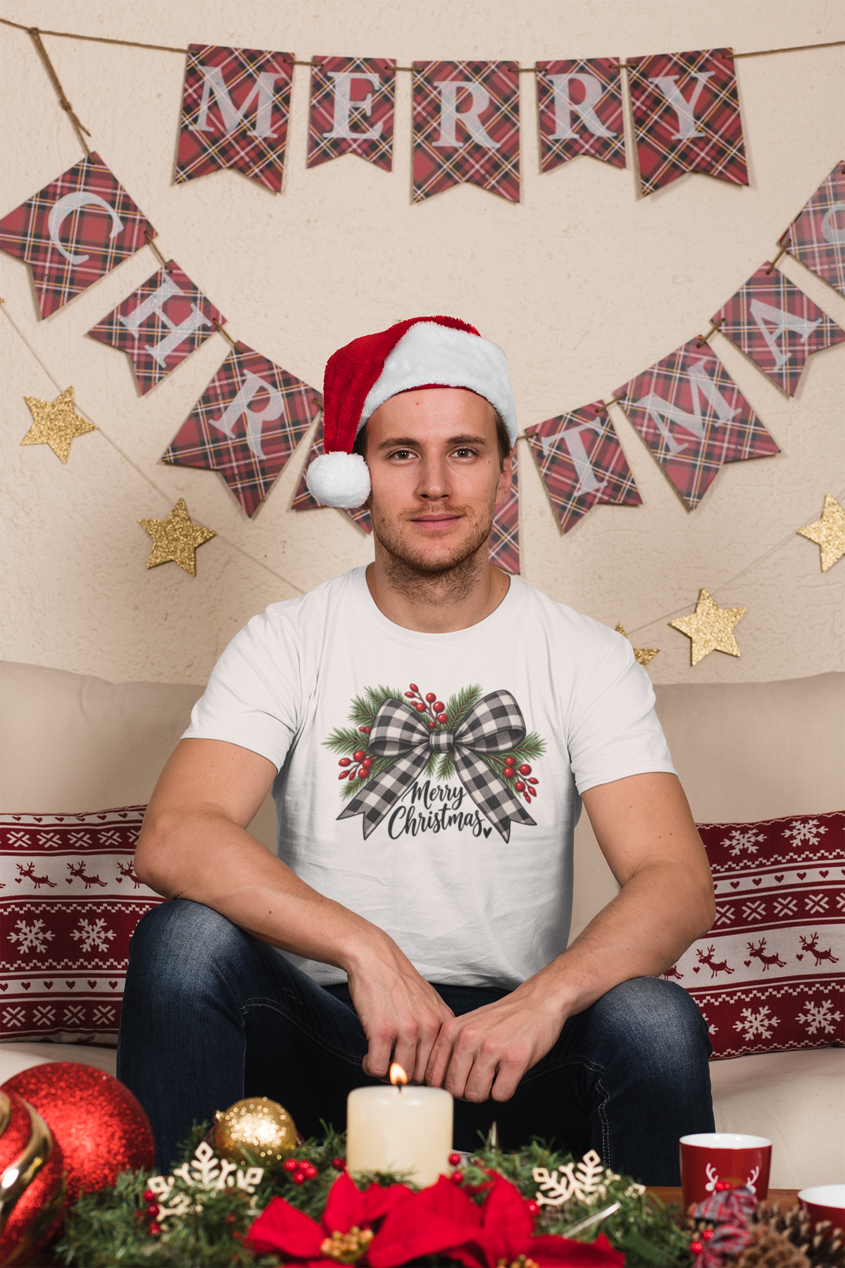 Holiday cheer merry Christmas tee
