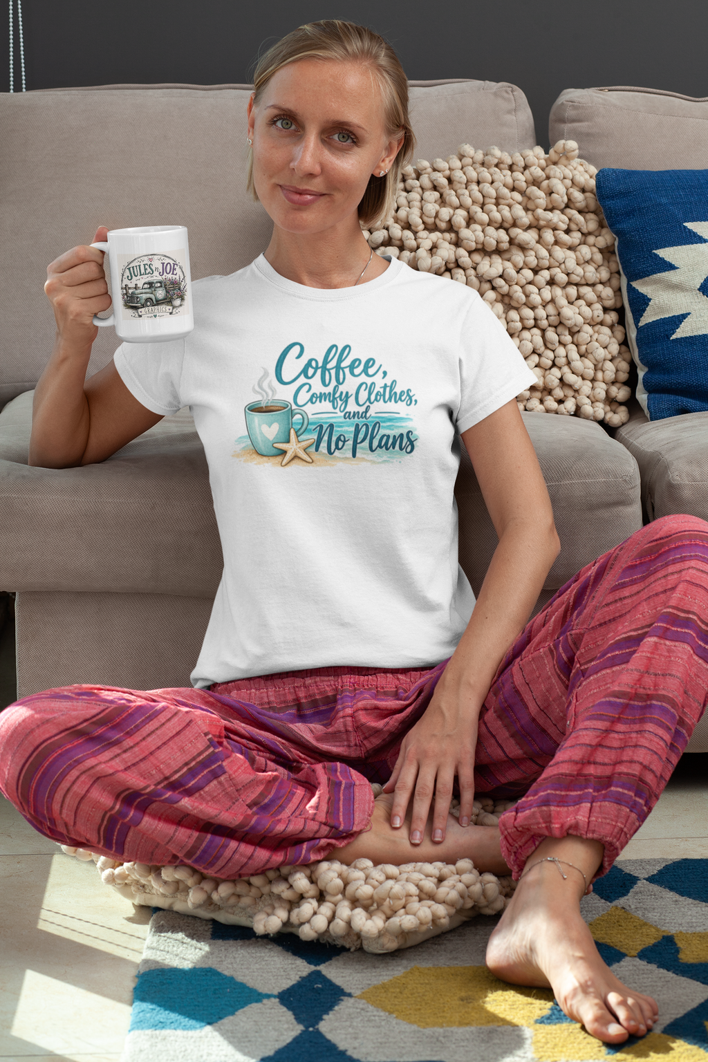 Coffee, Comfy Clothes & No Plans T-Shirt