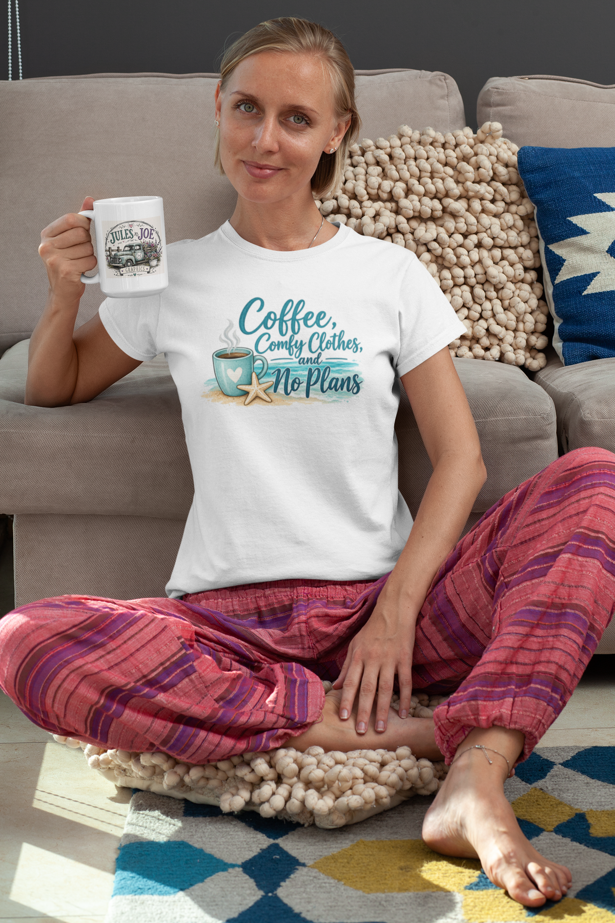 Coffee, Comfy Clothes & No Plans T-Shirt